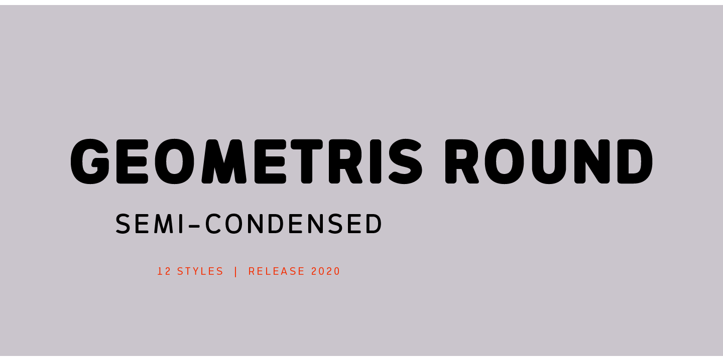 Geometris Round Font